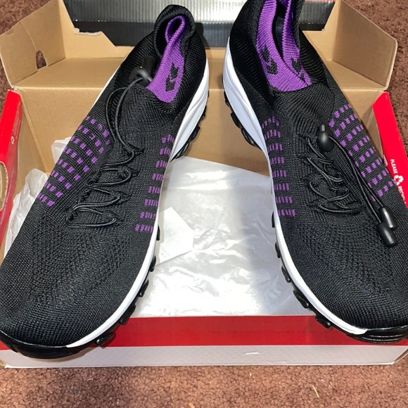 None Shoes - Women’s Black and Purple Sneakers